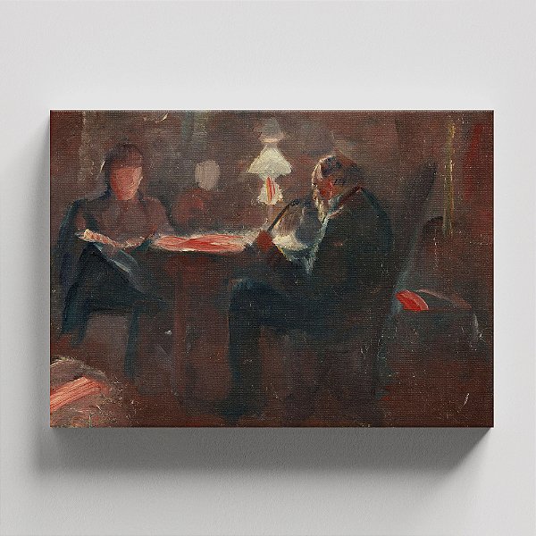 Quadro Canvas Around the paraffin lamp