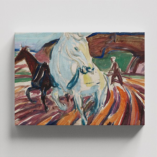Quadro Canvas Plowing Horses