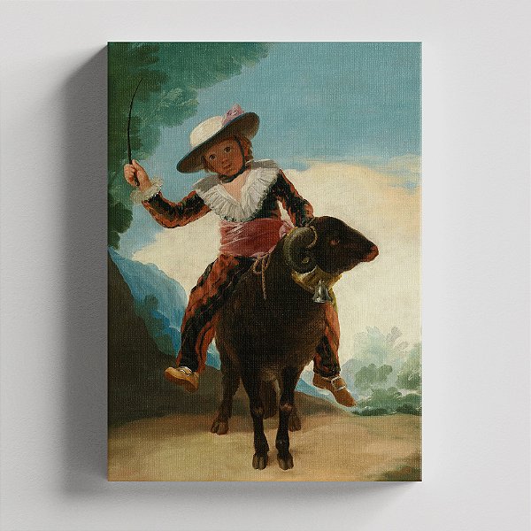 Quadro Canvas Boy on a Ram
