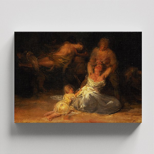 Quadro Canvas Act of Violence against Two Women