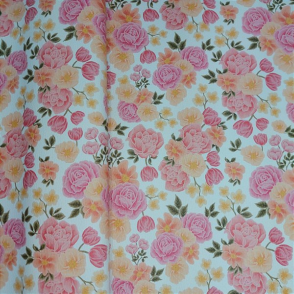 Sintético Doll/Dollaro Floral Rose 50cm