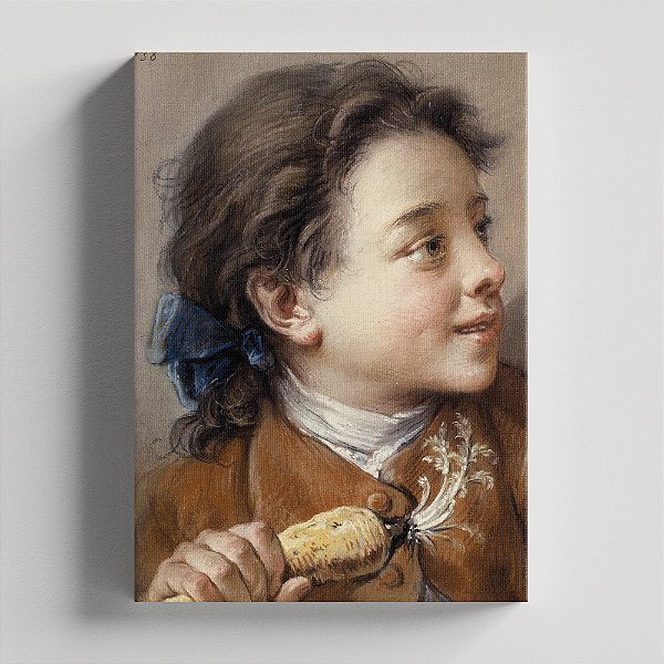 Quadro Canvas Boy with A Carrot