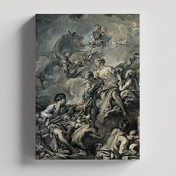 Quadro Canvas Vulcan Presenting Arms to Venus for Aeneas