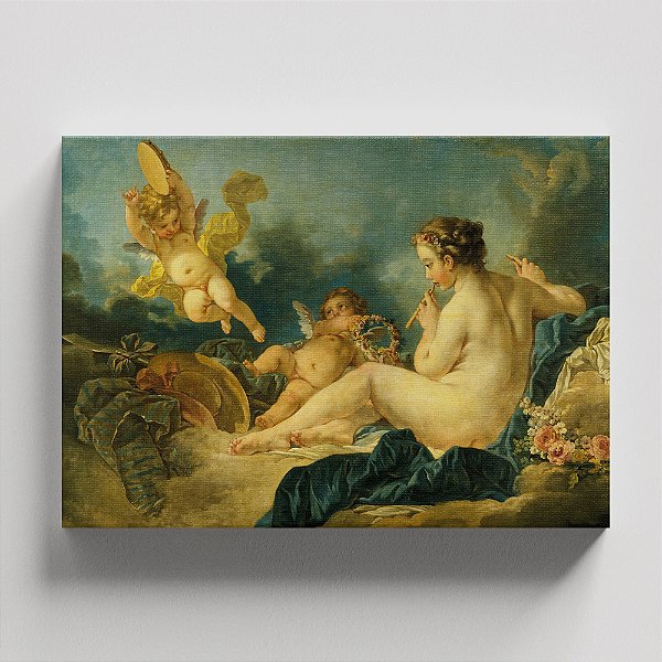 Quadro Canvas Seated Nymph with Flutes