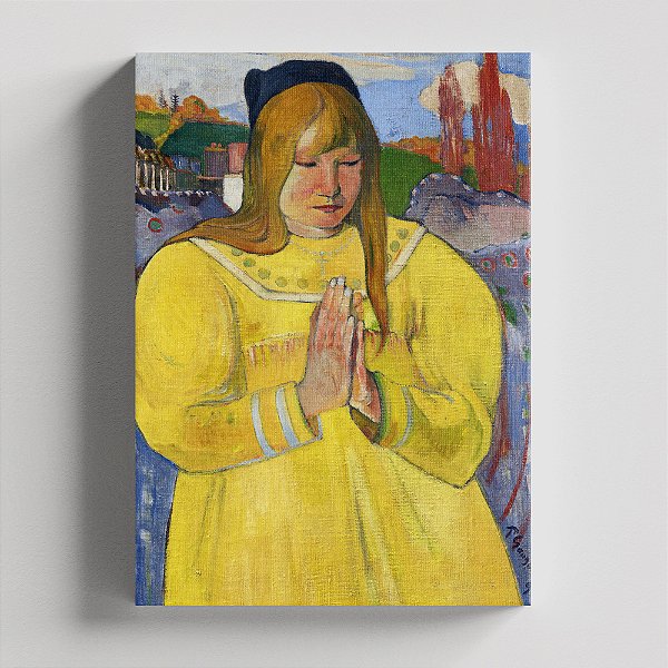 Quadro Canvas Praying Breton Girl