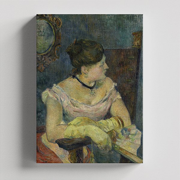 Quadro Canvas Madame Mette Gauguin in Evening Dress