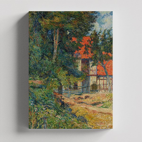 Quadro Canvas Chaumière en Normandie