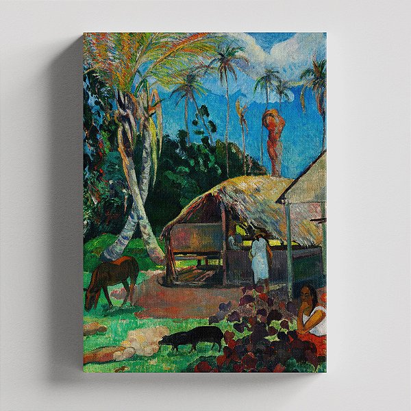 Quadro Canvas The Black Pigs