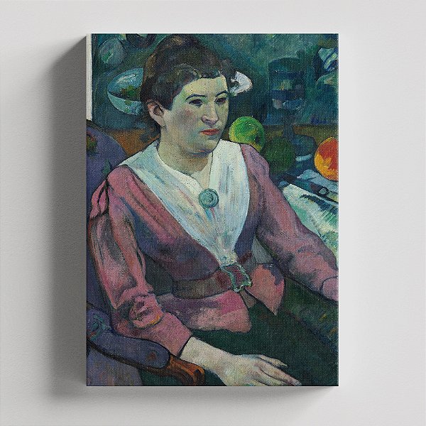 Quadro Canvas Portrait of a Woman in Front of a Still Life by Cézanne