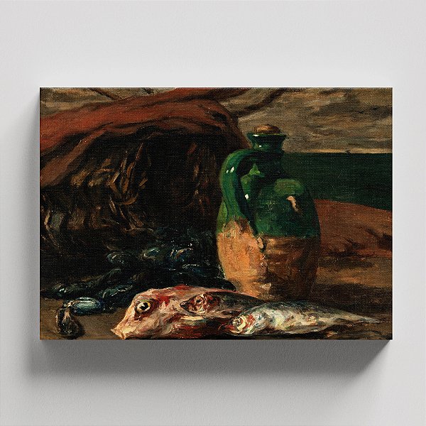 Quadro Canvas Still life with Red Mullet and Jug