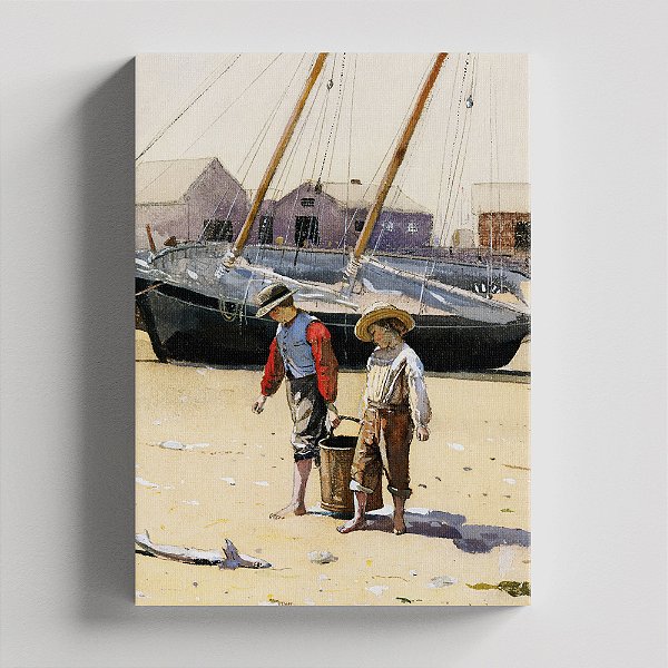 Quadro Canvas A Basket of Clams