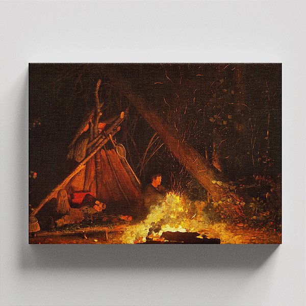Quadro Canvas Camp Fire