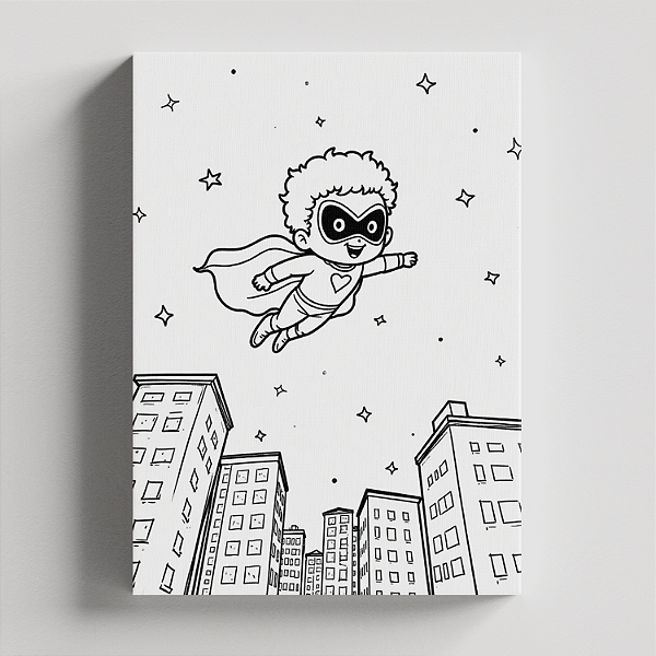 Quadro Canvas para Pintura Herói