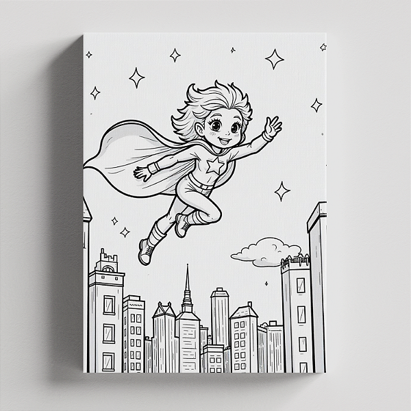 Quadro Canvas para Pintura Heroína