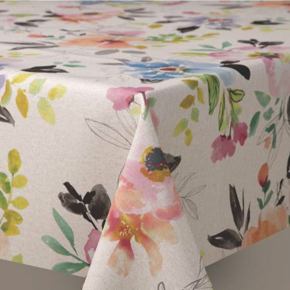 Toalha de Mesa Soft Touch Tempo das Flores - Kapazi