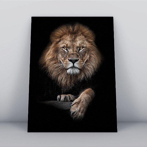 Quadro Canvas Leão de Judá 30cmX45cm Borda Infinita CHASSI 2cm OUTLET