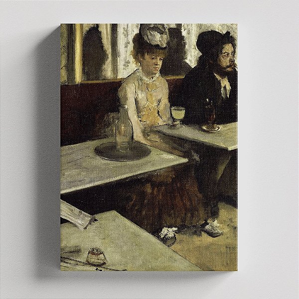 Quadro Canvas L'Absinthe 30cmX45cm Borda Infinita CHASSI 2cm OUTLET