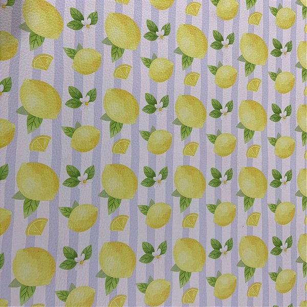 Sintético Doll/Dollaro Limão Siciliano Listras/ Azul BB 50cm