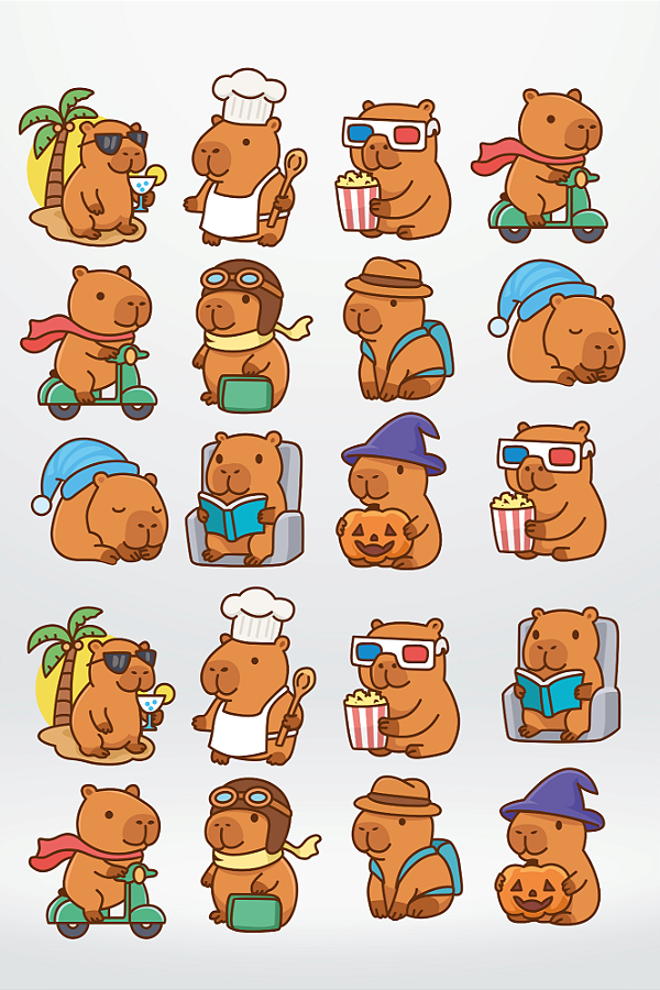 DTF UV Tamanho A3 (29x41cm) - CAPIVARA