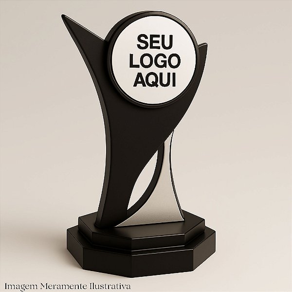 Troféu Personalizado Genérico PLUS - 38 Acrílico + MDF + Impressão UV