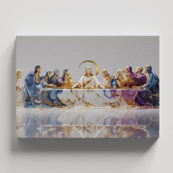 Quadro Canvas Santa Ceia Moderna