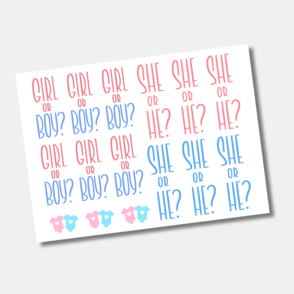 DTF UV Tamanho A5 (21x15cm) - Chá Revelação