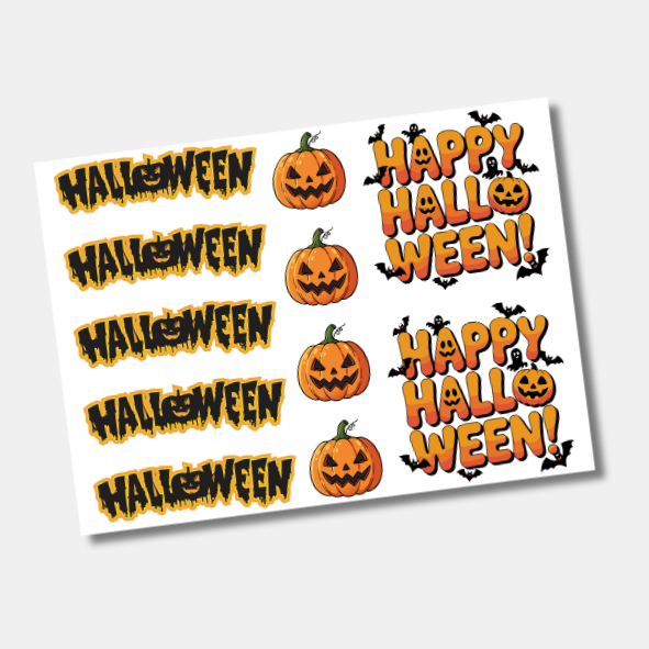 DTF UV Tamanho A5 (21x15cm) - Halloween
