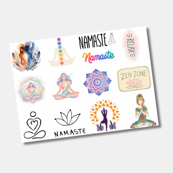 DTF UV Tamanho A5 (21x15cm) - Namaste