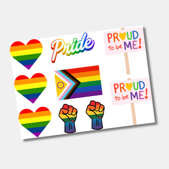 DTF UV Tamanho A5 (21x15cm) - Pride