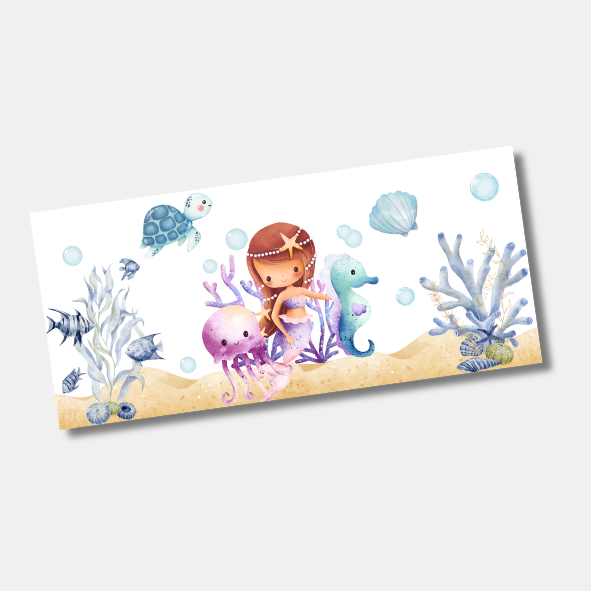 DTF UV para Caneca – Tamanho (20x9cm) – Sereia
