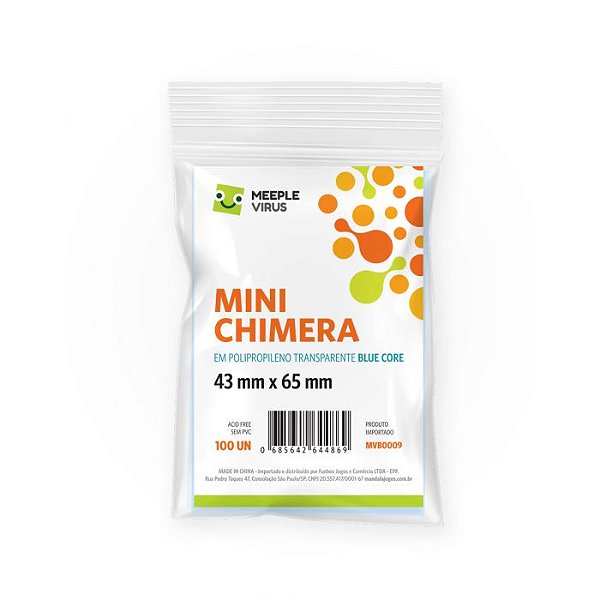 Sleeves Mini Chimera 43 X 65 Mm (Blue Core)