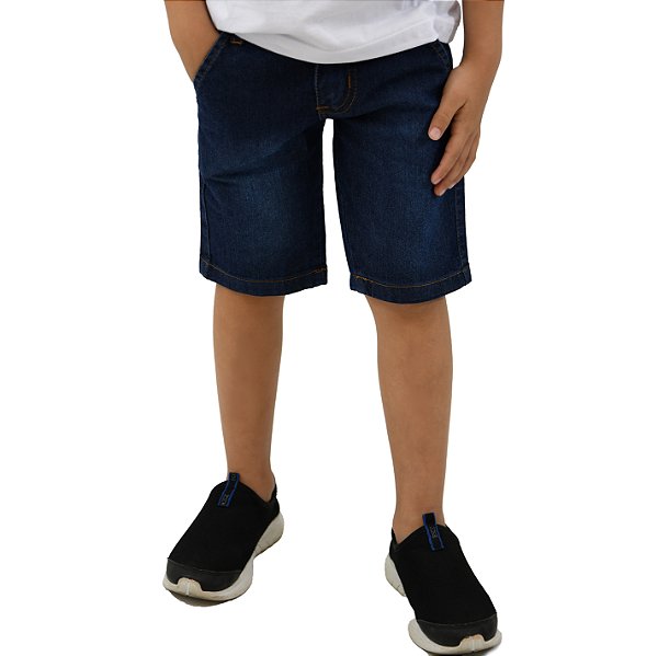 BERMUDA JEANS BABY COM BOLSO EMBUTIDO MASCULINA