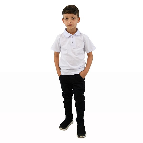 CALÇA COLOR INFANTIL BOLSO EMBUTIDO MASCULINA