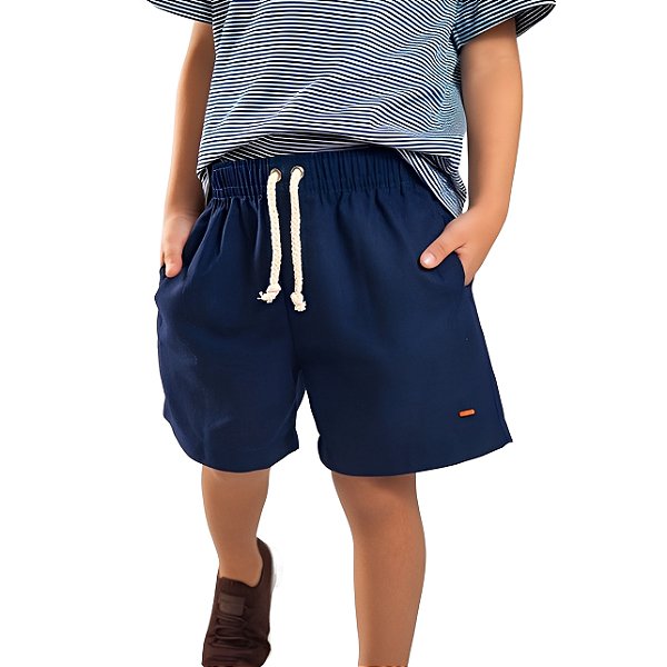 SHORT DE LINHO INFANTIL MASCULINO