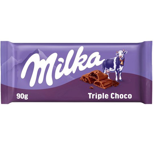MILKA TRIPLE CHOCO COCOA 90GR - POLONIA