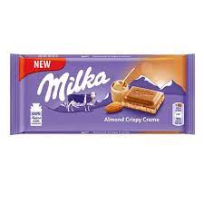 MILKA ALMOND CRISPY CREME 90GR - ROMENIA