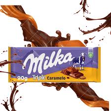 MILKA TRIPLE CARAMELO 90GR - ESPANHA