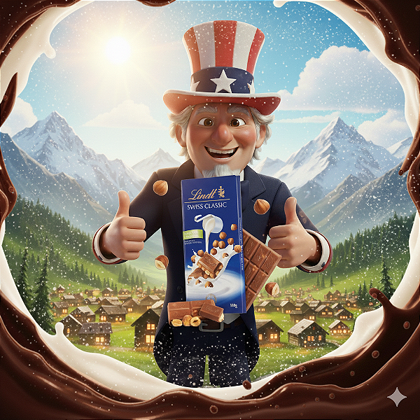 LINDT CLASSIC AO LEITE 90GR - SUIÇA