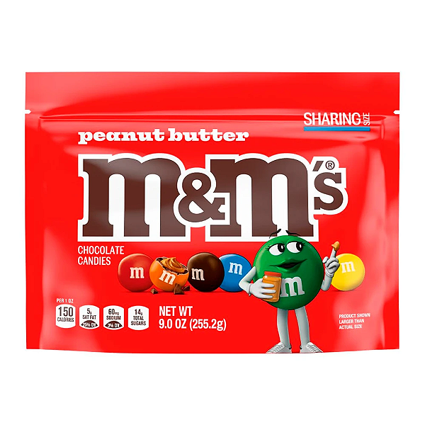 M&M Peanut Butter Sharing Size Mars 255g - United States