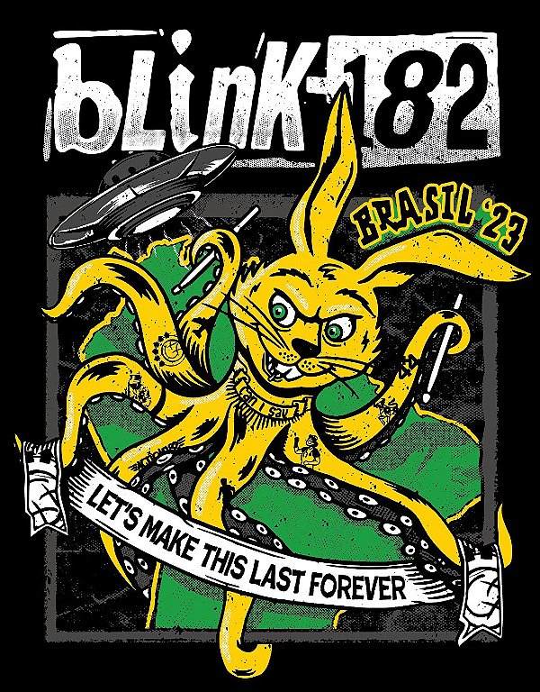 Poster blink-182 in Brasil '23