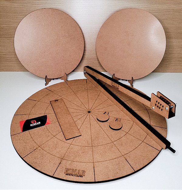 Kit iniciante com base giratória 50cm ( compasso e mais)