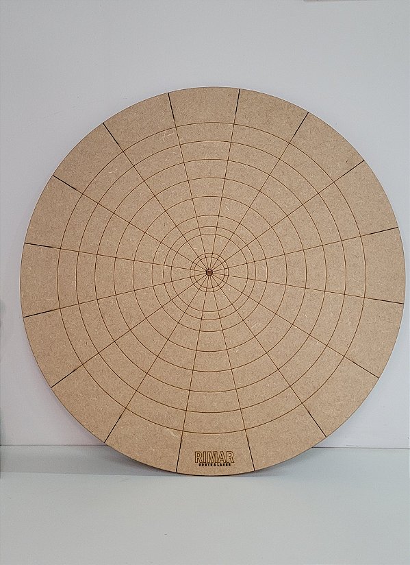 Base giratória com marcação 60 cm com rolamento