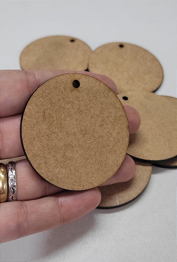 Disco 5cm c/ 1 furo - kit com 10 peças