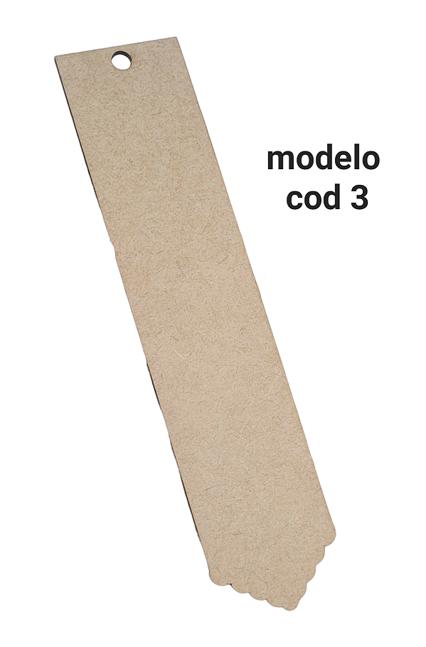 Marcador de pagina em MDF - kit com 10 peças cod 3