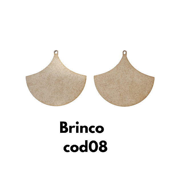Brinco em MDF modelo cod8 - kit 10 pares