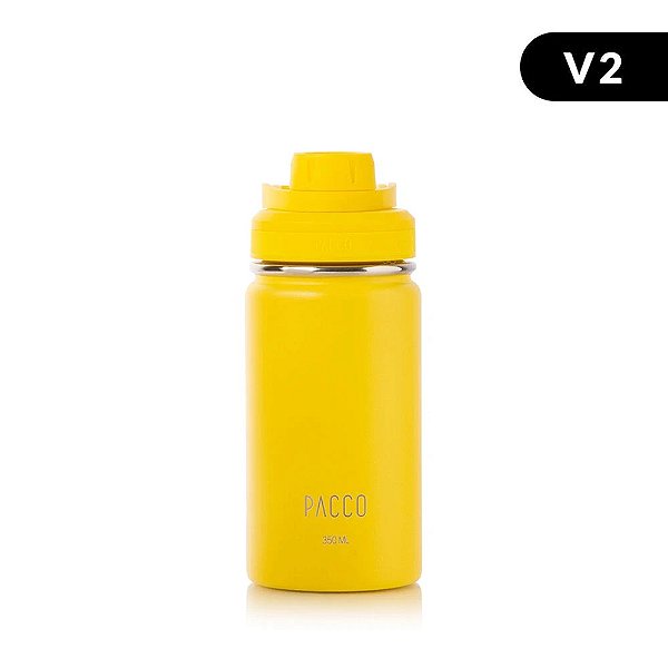Garrafa Térmica Hydra V2 350ml - Amarela - PACCO
