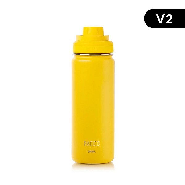 Garrafa Térmica Hydra V2 500ml - Amarela - PACCO