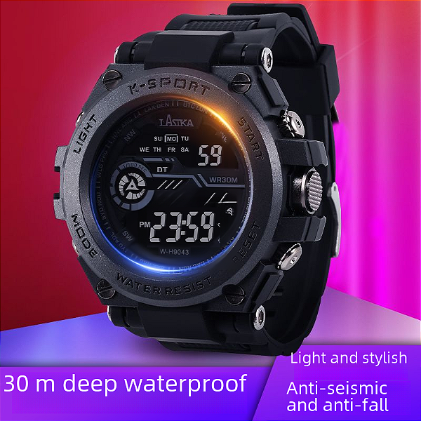 Relógio masculino esportivo à prova