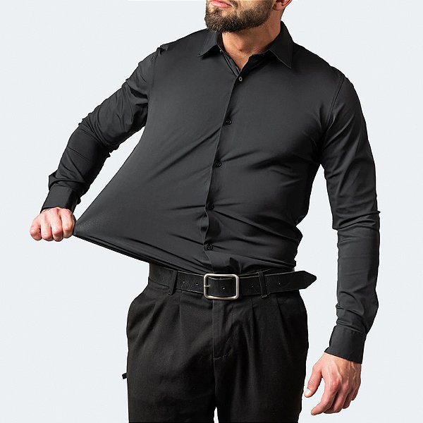 Camisa Social Slim Masculina em Tecido Leve