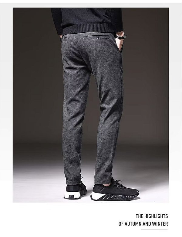 Calça Casual Masculina Confortável Com Perna Reta e Ajuste Relaxado